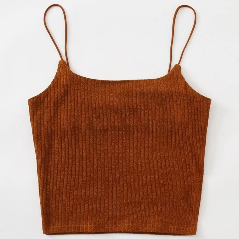 Solid Rib-knit Cami Top